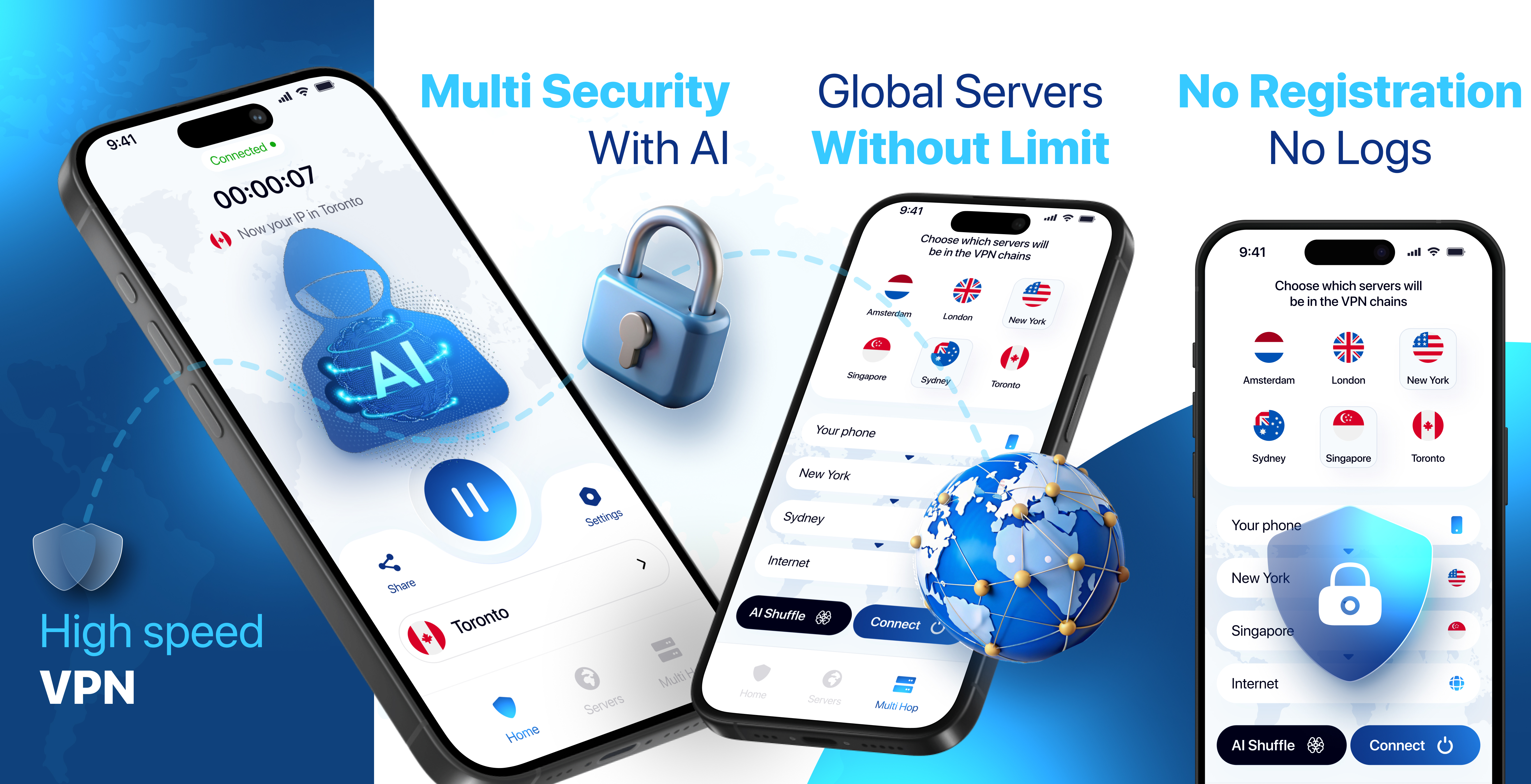 Multi VPN App Preview